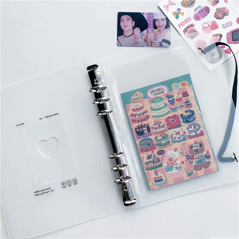 Photo Album Photocard Photo Album A5 Binder Collect Book DIY Binder Postcard Album School Journal Agenda Planner Korean School Stationery