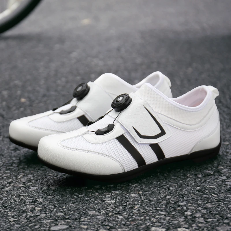 Rubber Bicycle Sport Shoes Mesh Breathable Men Women Daily Outdoor Road Cycling Training Sneaker Cycle Practice Shoes