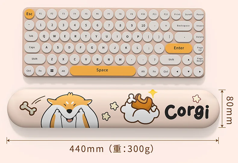 Mouse Pad with Wrist Support Gel Ergonomic 3D Mouse Pad Cute Mousepad Gaming Mouse Mat for PC Laptops