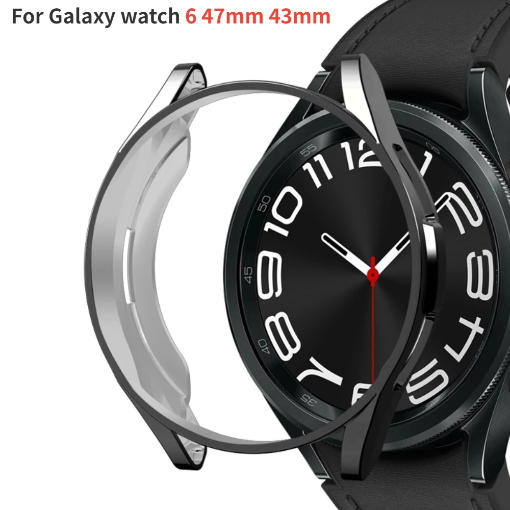 Custodia Per Orologio In Tpu Per Samsung Galaxy Watch 6 Classic 47Mm 43Mm Hollow Anti-Caduta Custodia Protettiva Galaxy Watch 6 Classic 47Mm Cover