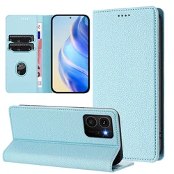 Magnetic Leather Wallet Flip Case - Premium Retro Cover for HMD Skyline 5G (SKY BLUE)