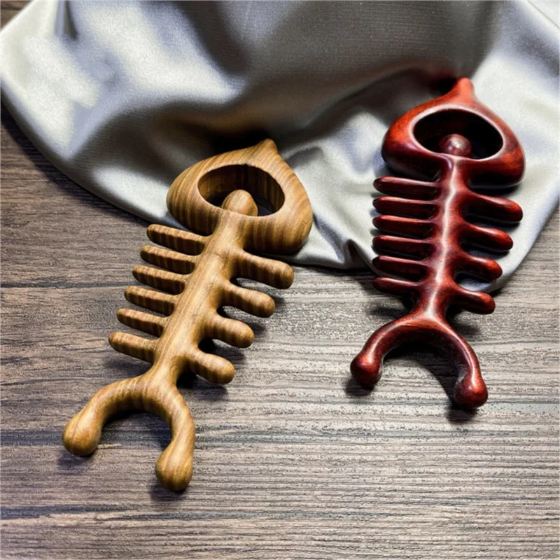 

Green Sandalwood Comb Wide Teeth Head Meridian Massage Acupuncture SPA Relax Traditional Chinese Gua Sha Therapy Health Tool