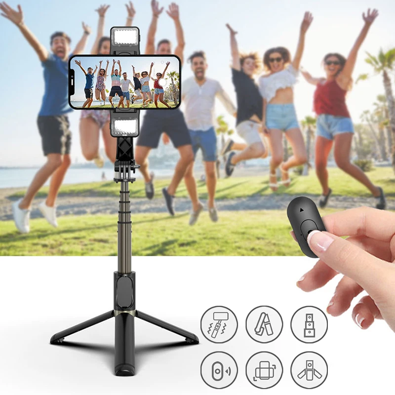 Stabilizzatore Cardanico Palmare Per Smartphone Aggiornato Palmare Bluetooth Con Selfie Stick Pieghevole Treppiede Gimbal Per Smartphone Iphone