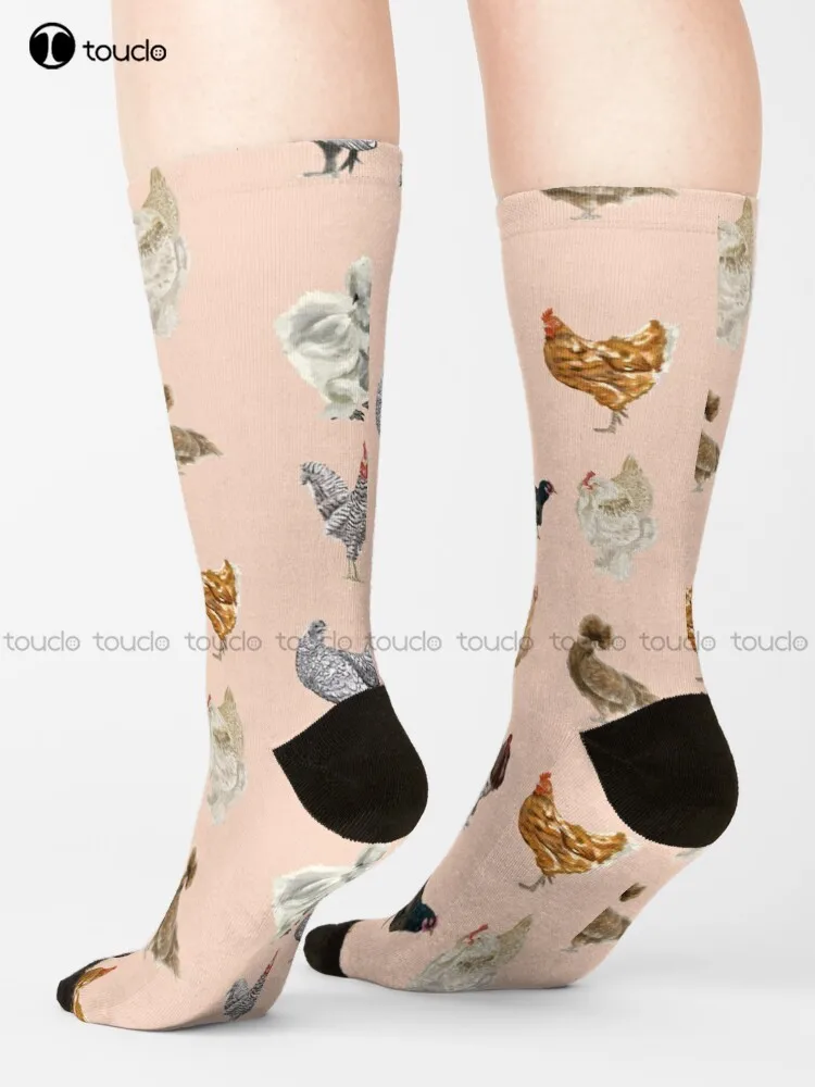 

Носки мужские с цифровой печатью, 360 °, для цыплят, фермы