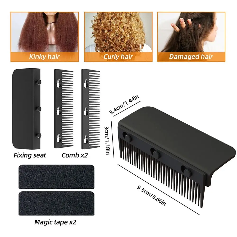 Flat Iron Comb Attachment Hair Straightener Comb Reusable Grip Comb Clip On Disassemble Washable Nimble Comb Hair Styling Tool