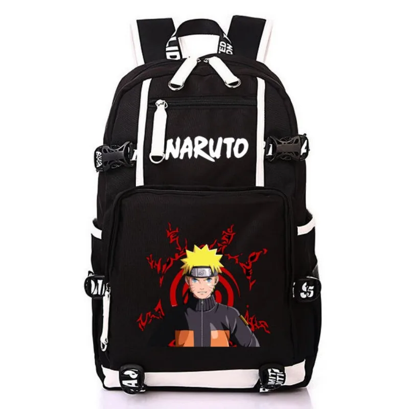 

Naruto Schoolbag Uchiha Sasuke Itachi Naruto Kakashi Anime Peripheral Backpack Bag Male and Female Students Shoulders