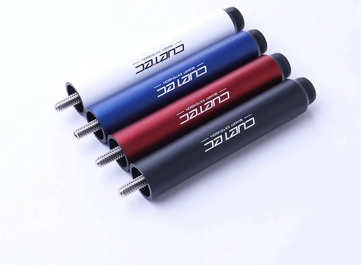 Cuetec 오리지널 스마트 연장 로드, 당구 연장기, 블랙 블루 와인 레드 컬러