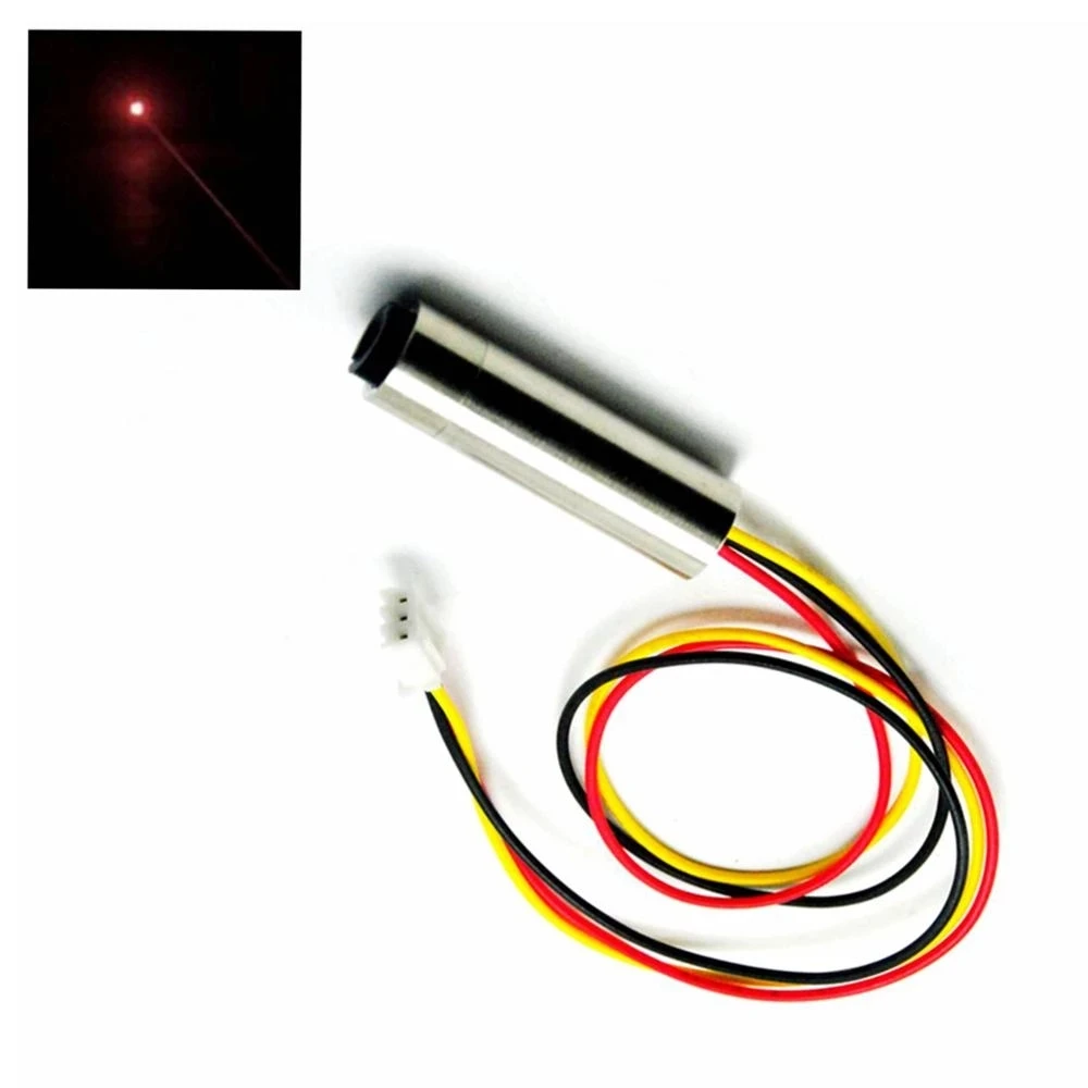 3pcs mini focusable 650nm 3 5mw 6 10mm dot 3vdc brass red laser diode module 650nm 10mW Focusable Red Laser Diode Dot Module /TTL 0-15KHz