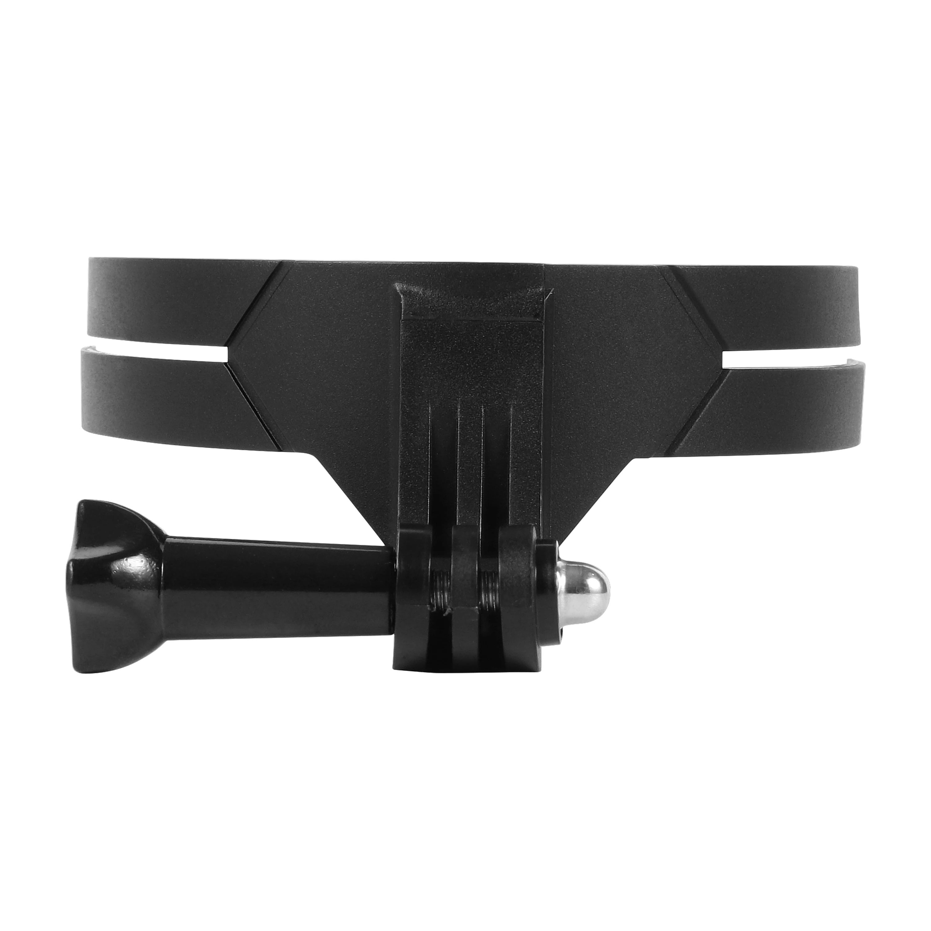 Adjustable joint positions for helmet chin camera mount