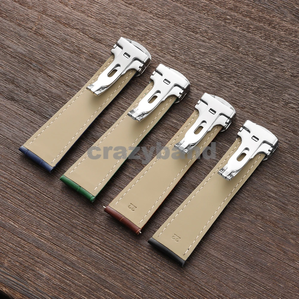 Luxury Genuine Leather Watch Strap - Premium Soft Bracelet for Men’s Wrist - High Quality 18mm, 20mm, 22mm