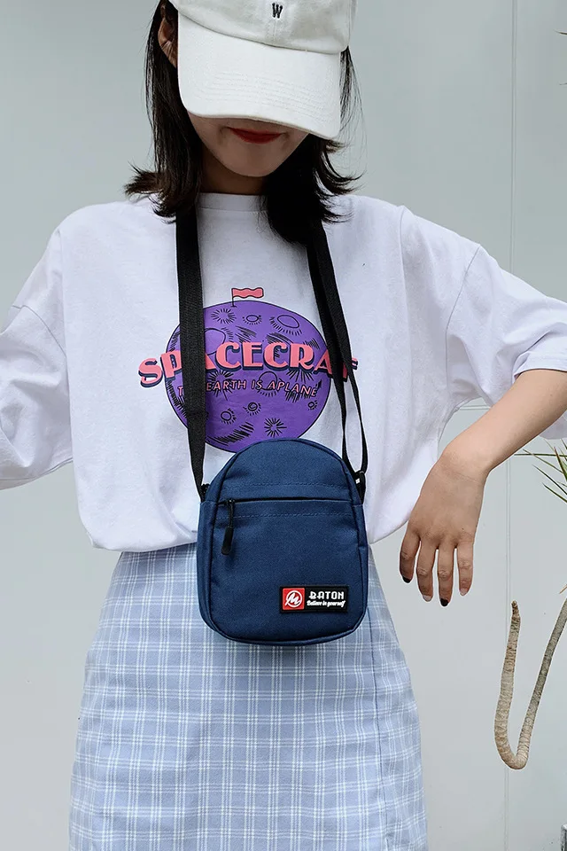 Mobile Canvas Bag 2023 New Fashion Crossbody Women\'s Bag Student Versatile Small Crossody Bag