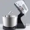 1PC-Electric egg beater, household electric handheld mixer, automatic desktop egg beater with bucket and noodle machine 4