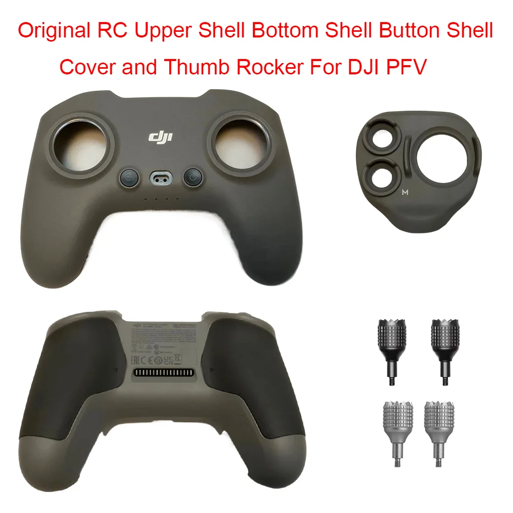 Per Dji Fpv Telecomando Guscio Superiore Coperchio Guscio Inferiore Coperchio Guscio E Sostituzione Bilanciere Pollice-Originale E Nuovo Di Zecca