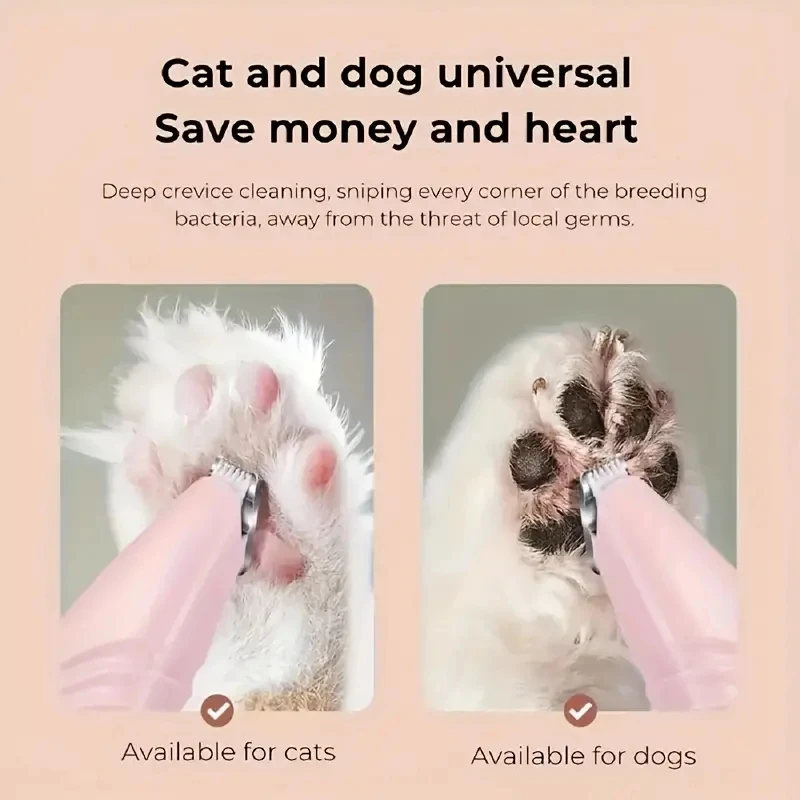 1 non battery pet shaver electric clipper suitable for cats and dogs. It can be used to shave foot hair, buttocks hair, eyes hai 4