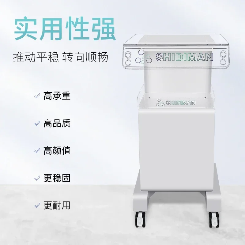 Trolley Cart Manicure Support Aesthetic Auxiliary Wheels Storage Car Beauty Salon Hairdresser Rollers Professional Household