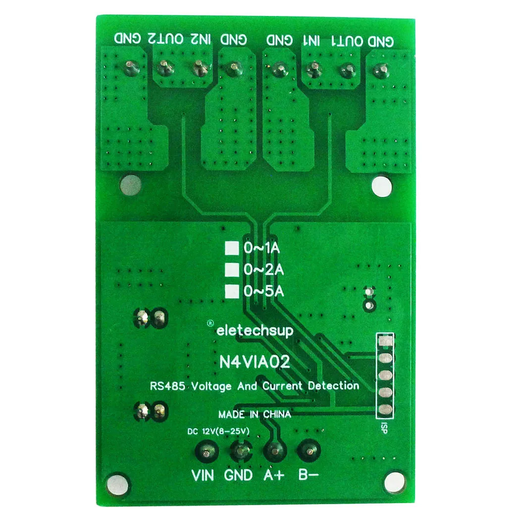 3 In 1 RS485 다기능 Modbus RTU 전류계 및 전압계 0-30V 전압 신호 측정 1A 2A 5A 전류 수집 모듈