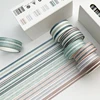 6Rolls/box Kawaii Handbook DIY Plaid Washi Tape Masking Tape Paper Gift Decoration Material 6 Colors in A Box 5 Meters in A Roll 4