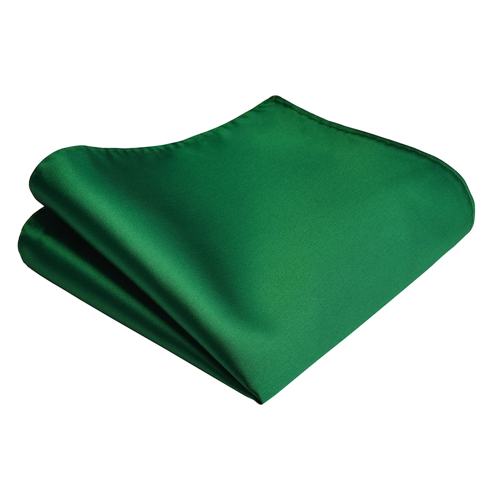 Pocket Square New Fashion Solid Smooth Pocket Square Red Green purple Handkerchief 25*25cm Silk Waterproof Surface Men's Business Wedding