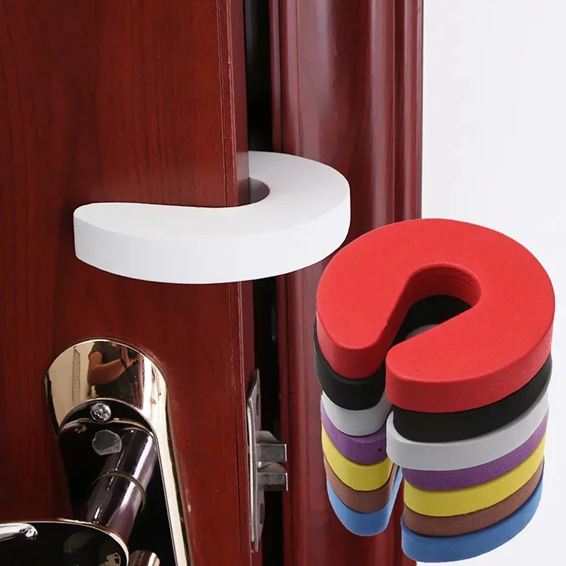 Door Stopper Silicone Door Stopper Door Stopper Bumpers Door Finger Pinch Guards 1PC Soft Foam Door Stopper