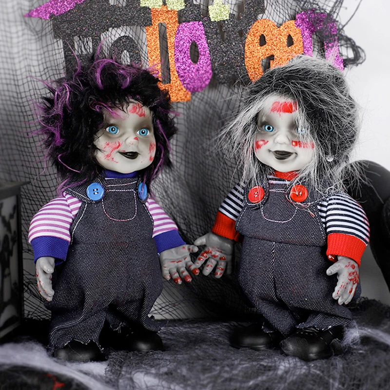 Halloween Ghost Doll Scary Electric Walking Toys With Sound Haunted