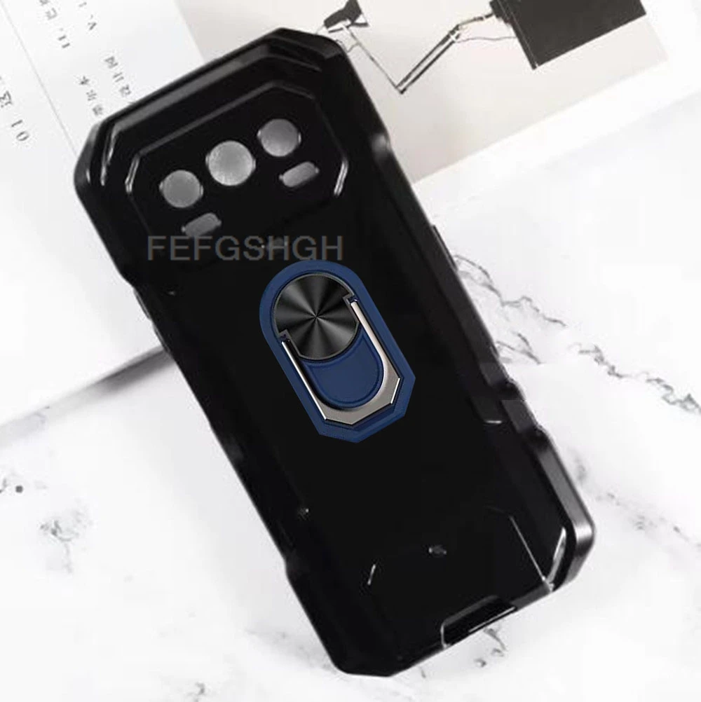 Durable 6.78 TPU Soft Silicone Phone Case with Back Ring Holder Bracket