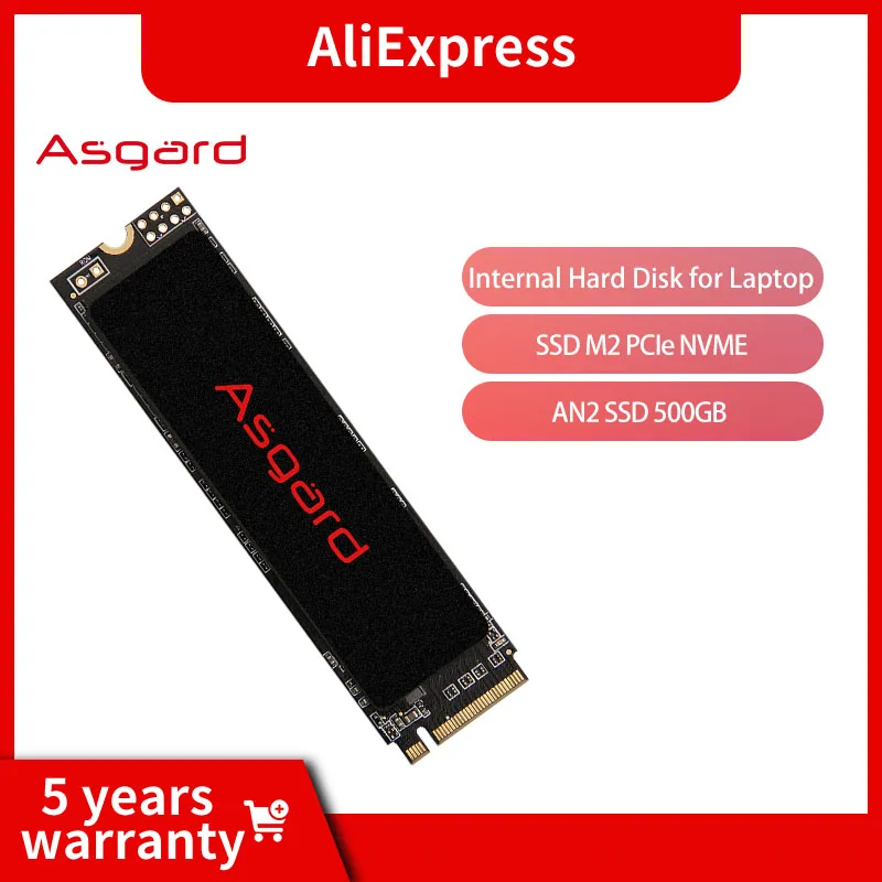 Asgard SSD M2 PCIe NVME 500GB Solid State Drive Internal Hard