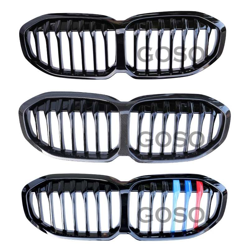 Haube Mesh Kühler Gitter Body Kit Tuning Zubehör Frontgrill für BMW 1er  Serie F40 2014-2018 Nieren Doppel latte Diamant grill - AliExpress