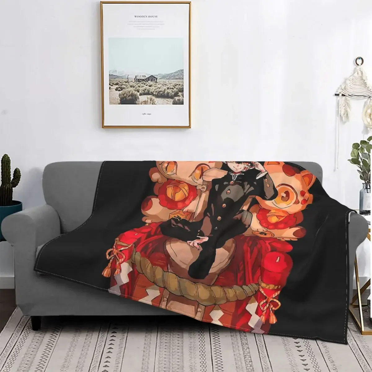 

Toilet Bound Hanako Kun Manga Blanket Flannel Spring Autumn Main Character Art Warm Throws For Winter Bedding