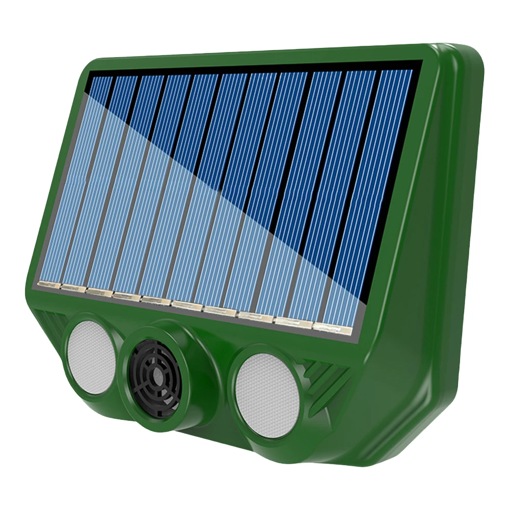 Solar Ultrasonic Animal Driver with Red White Flash Light USB Charging Animal Repellent Device for Outdoor Lawns Garden 5