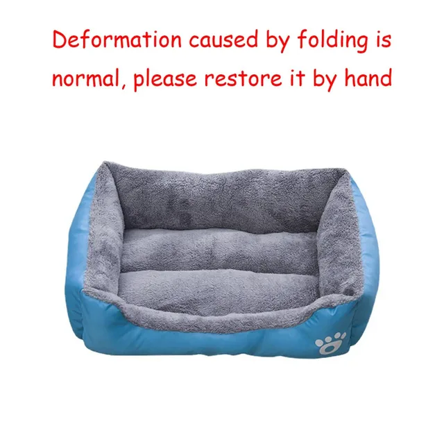 Color square winter soft warm house for dog bed for dog mat waterproof cat bed pet bed for Large Medium Small Dog House 6