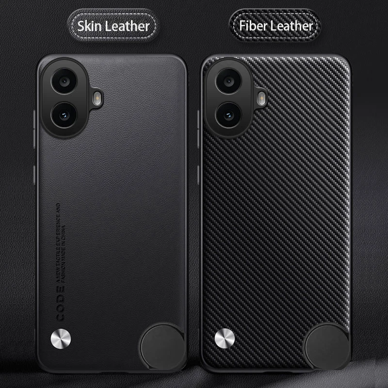 Luxury Fiber Texture PU-Leather Shockproof Phone Case Cover