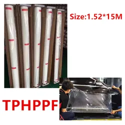 Self-healing TPH PPF Vinyl Auto Paint Protective Film Anti-scratch Cover with 3 layers of 1.52X15MFilm PPF Vinyl Wrap