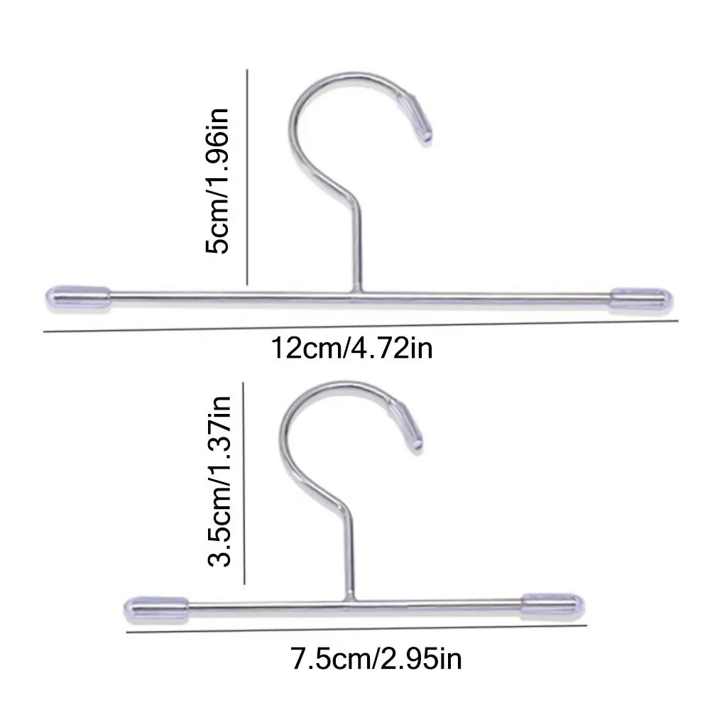 5PCS Gold Silver Doll Clothes Hangers Doll Accessories 75mm/120mm Miniature Hanger Mini Wardrobe Metal Mini Trouser Sock Clips