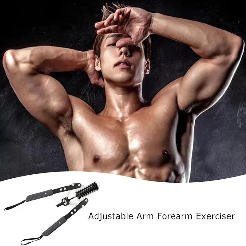Chest Expander Arm Training Arm Workout Exercise Machine Adjustable Carbon Steel Anti-Slip Ergonomic Handle Power Twister