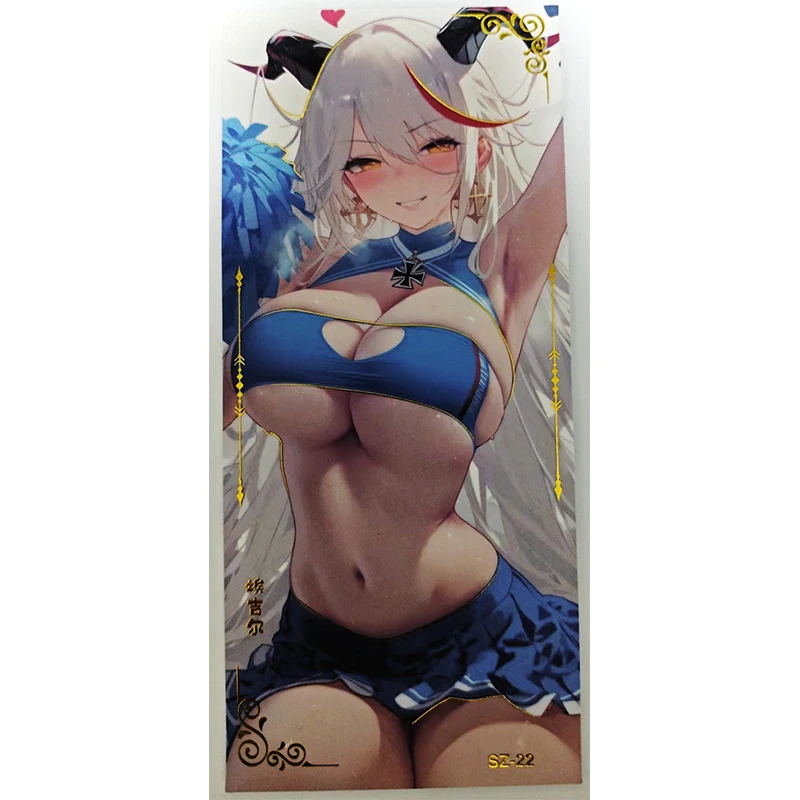 Anime Goddess Story Yae Miko Raiden Shogun Kafka Yor Forger Tri-Fold Card Collectible Cards Christmas Birthday Gifts Game Toys
