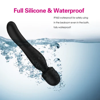 Powerful USB Charge Magic Wand AV Vibrator Massager Sex Toy for Women Clitoris Stimulator Tongue Licking Clit Nipple Vibrator 6