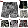 Bermuda Beach Shorts For Men Dollar 3D Printed Men's Board Shorts Unisex Casual Swimming Shorts Streetwear Vacation Beachwear 1
