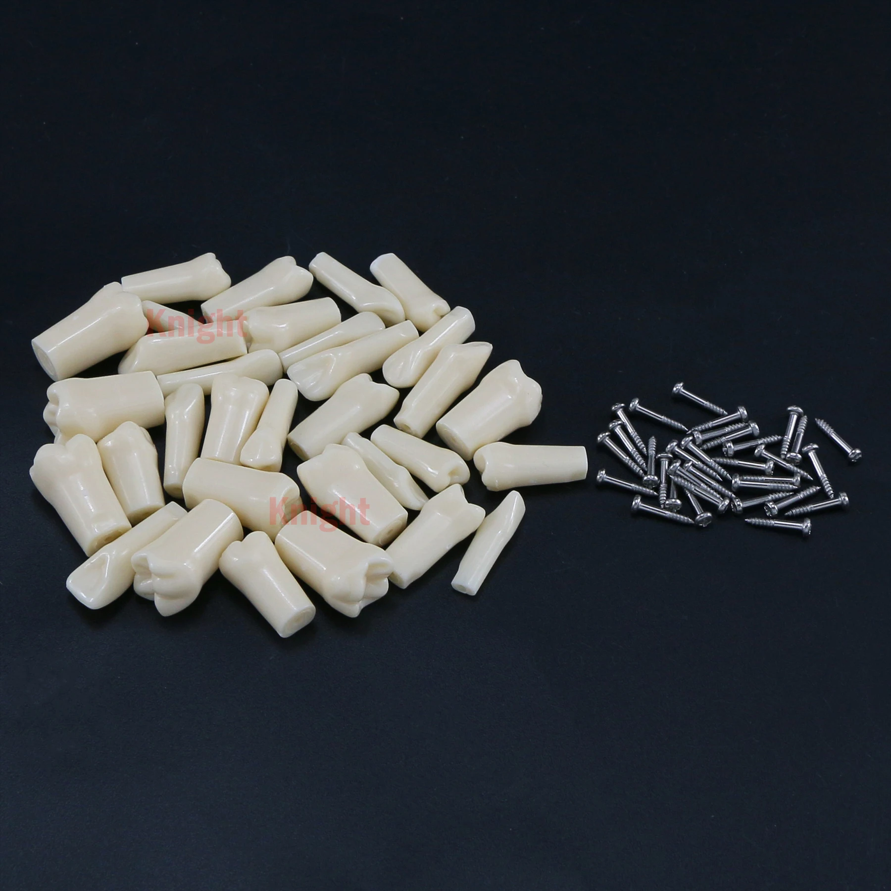 32Pcs Dental Teeth Models for Training Teaching Dentistry Imitation Resin Dentures Compatible NISSIN 200 Type Replacement Tooth