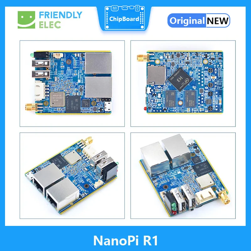 NanoPi R1 Allwinner H3  ̴ Ʈ, Wi-Fi  BT, º eMMC, USB   Ʈ, IoT, 1GB
