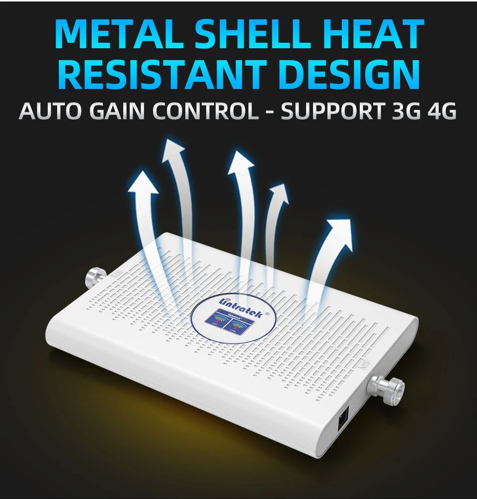 Фото Lintratek 2G 3G 4G Сотовый усилитель B28 700 B5 850 900 1800 2100 МГц усилитель сигнала GSM двухдиапазонный ретранслятор комплект антенн Yagi №3