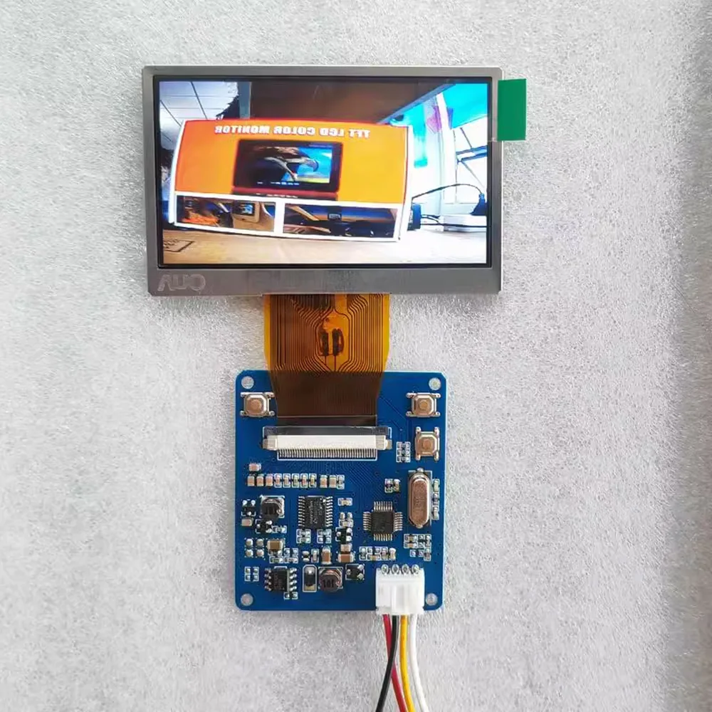 3 inch TFT LCD module kit 320*240 1 way NTSC/PAL horizontal screen display Mirror Flip for Debugging camera, doorbell display