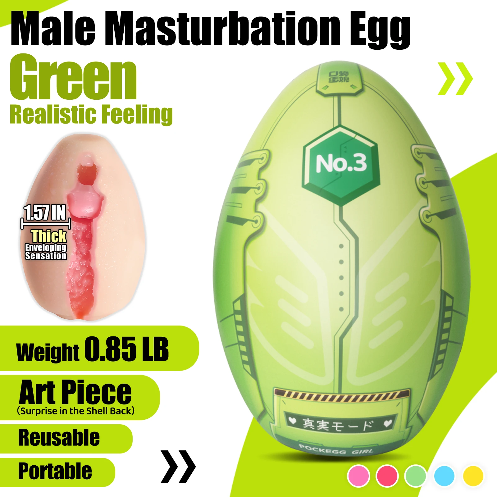YUU Pocket Pussy Male Masturbator Hiding Sex Toy Realistic Vagina Masturbation Eggs for Men Peni Stimulation Portable 5 Style