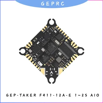 GEPRC TAKER F411 AIO Flight Controller 4in1 12A ESC with BMI270 Gyro ELRS 3.0 for 1-2S Cinewhoop Drone, 25.5x25.5mm FPV Racing 1