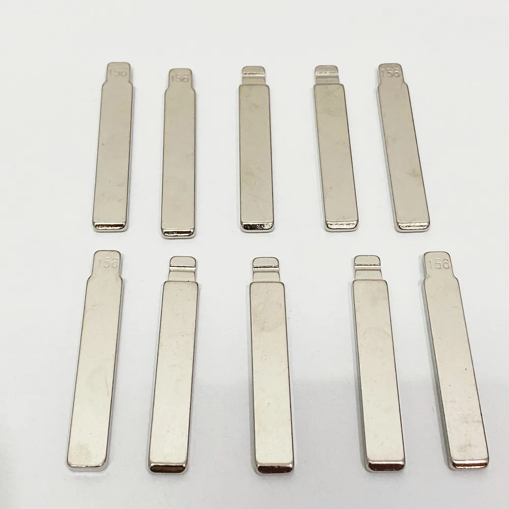 Flip Car Key Blade 10pcs 156# For Hyundai Verna Kia K5 KD Metal VVDI JMD Fob Replacement Uncut Blade Car Remote Key Blanks car remote key car key