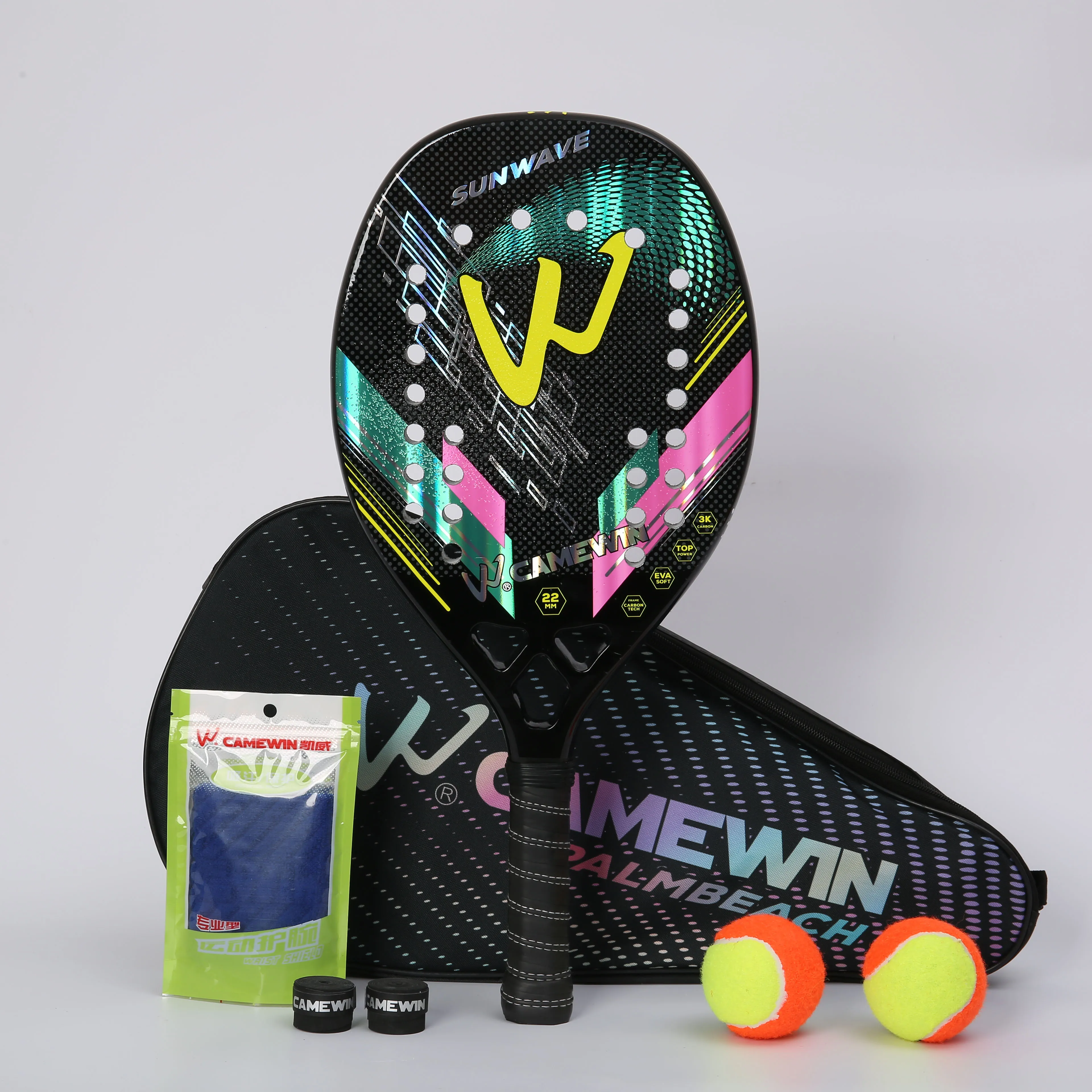 Beach Tennis Racket High Quality Carbon And Glass Fiber Beach Tennis