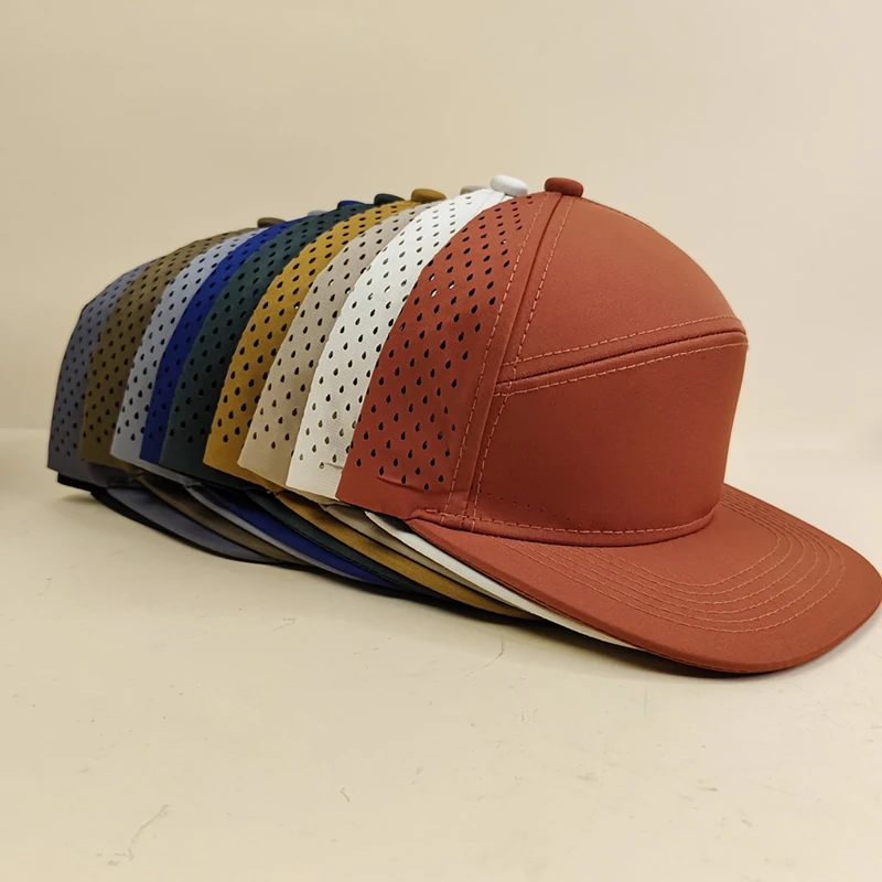 New Customizable Logo Flat-brimmed Baseball Caps for Men and Women Summer and Autumn Breathable Sunscreen Casual Snapback  Hats 6