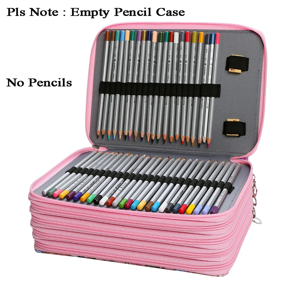 200/252/288/384/480 Slots Pencil Case Bag pencil cases For School Girls Pencilcase Large Capacity Stationery Pen Box Organizer Big Cartridge