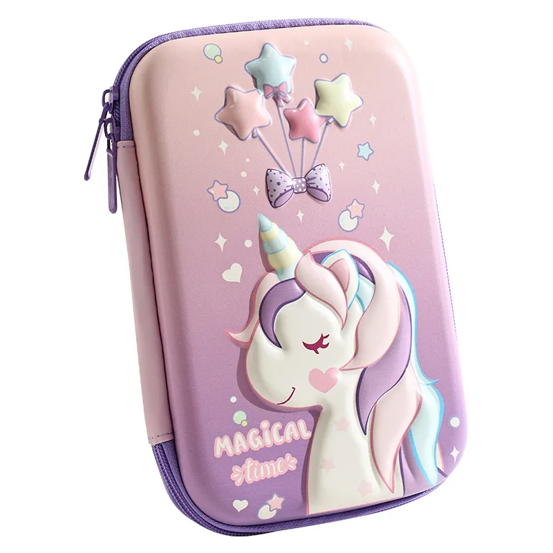Kawaii Cartoon Unicorn Pencil Case Stationery Pen Holder Dinosaur 3D EVA Storage Box Gifts Student School Office Supplies Organi pencil cases,stationery box,pencil holder