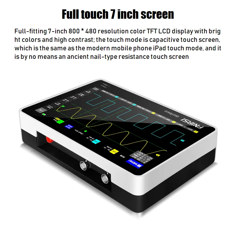 1013D Touch Screen Digital Oscilloscope Dual Channel 100MHz