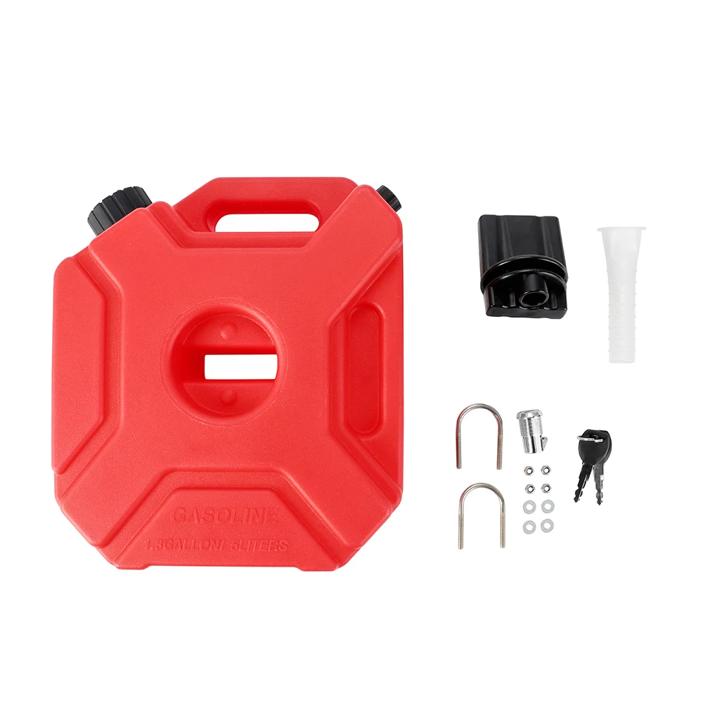 Serbatoio per Carburante con Imbuto Continental Self Rosso 5 L [4 Unità